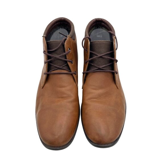 Parker & Sky Size 8 Lace-Up Mens Ankle Boots Brown - Picture 6 of 12